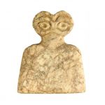 Eye Idol, Marble, Late Chalcolithic Age, 4000 BCE – 3500 BCE